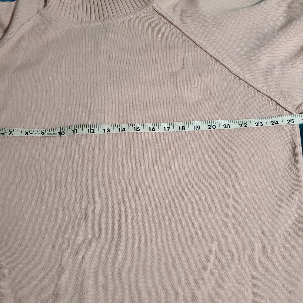 JEANNE PIERRE Women's cotton turtleneck sweater - light pink - Picture 4 of 5